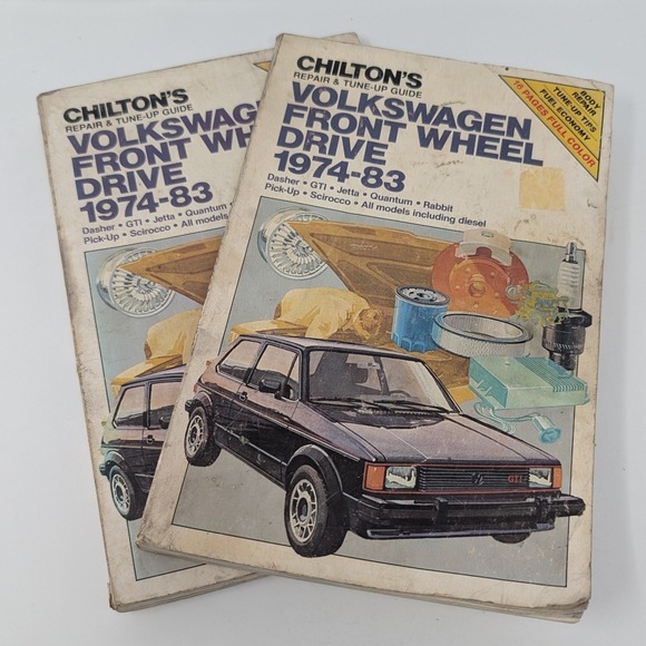 Chilton Other - Chilton Volkswagen Front Wheel Drive 1974-83 Repair Manuals Rabbit GTI Jetta 2pk